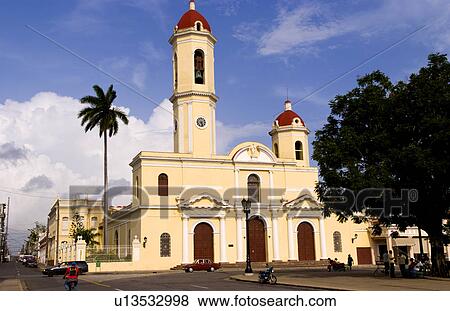 Stock Photo -  immaculate conception cathedral church in town. Fotosearch