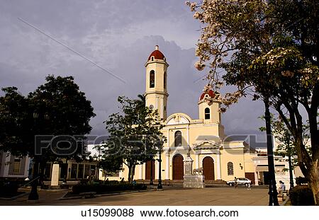 Stock Photo -  immaculate conception cathedral church in town. Fotosearch