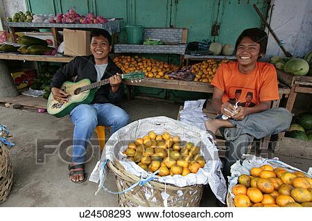 Stock Image -  indonesia market traders banda aceh 2 years 2007. Fotosearch