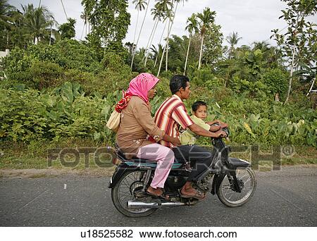 Stock Image -  indonesia transport motorcycle meulaboh aceh two. Fotosearch