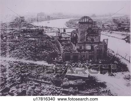 Stock Image -  japan aireal aerial photo atomic dome where atom. Fotosearch