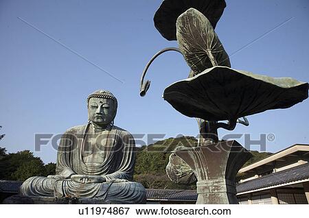 japan daibutsu great buddha statue kamakura asia View Large Photo Image Stock Photo - japan daibutsu great buddha statue kamakura asia. Fotosearch