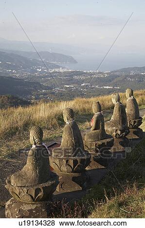 japan izu peninsular buddha statues mountain se View Large Photo Image Stock Photo - japan izu peninsular buddha statues mountain se. Fotosearch