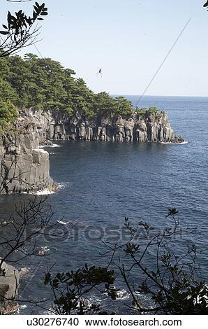 Stock Image -  japan izu peninsular coastline asia se vertical. Fotosearch