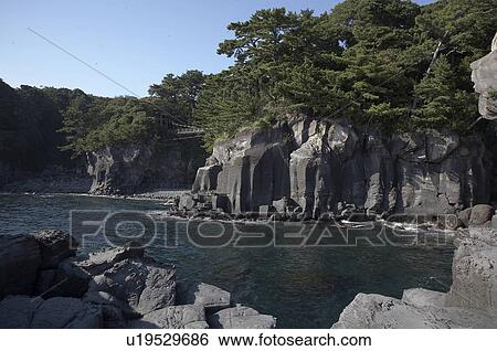 Stock Photograph -  japan izu peninsular coastline asia se . Fotosearch