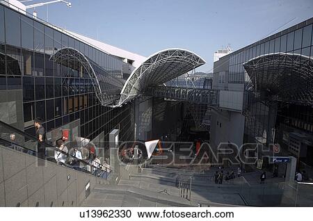 Stock Image -  japan kyoto main railway station asia se japan. Fotosearch