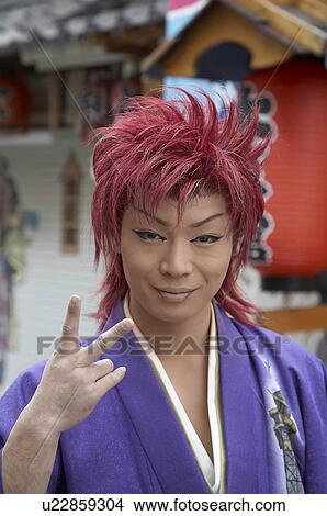 Picture -  japan sign asia se vertical japan v sign. Fotosearch