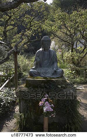 Stock Image -  japan tokeiji buddhist temple kamakura buddha se. Fotosearch