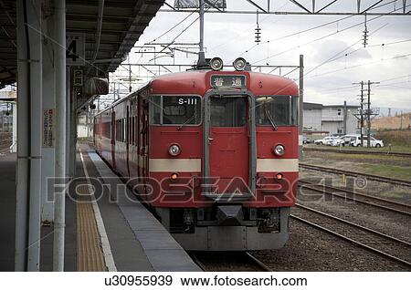 Stock Photo -  japan train in hokkaido asia se horizontal japan. Fotosearch