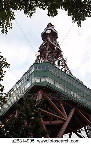 Stock Photography -  japan tv tower sapporo hokkaido asia se vertical. Fotosearch