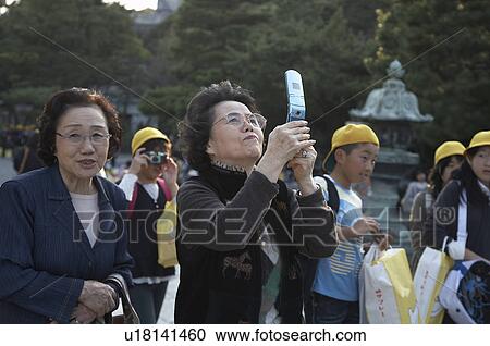 Stock Image -  japan visitors daibutsu great buddha statue asia. Fotosearch