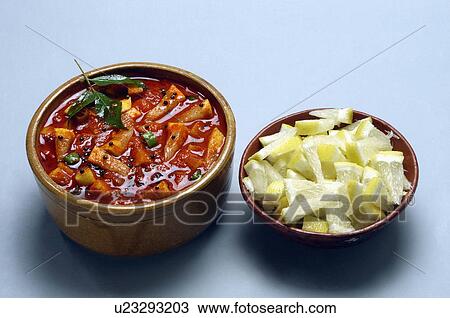 Stock Image -  lime pickle lemon pickles indian cuisine south. Fotosearch