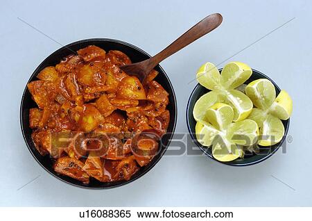 Stock Photography -  lime pickle lemon pickles indian cuisine south. Fotosearch