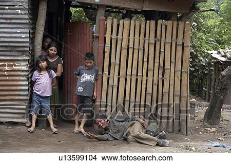 Picture -  man children el salvador alcoholic las delicias . Fotosearch