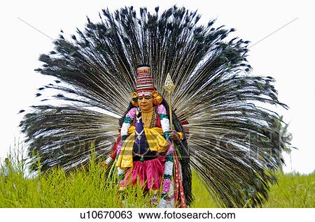 man dance nature art mayilattam dancer in bekal View Large Photo Image Stock Image - man dance nature art mayilattam dancer in bekal. Fotosearch