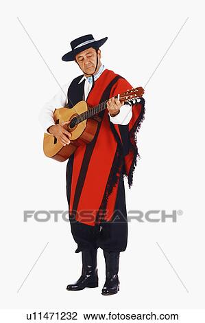 Stock Image -  man mature playing guitar 4044 years ethnicity. Fotosearch