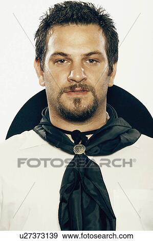 man portrait mid adult wearing pirate costume View Large Photo Image Stock Photo - man portrait mid adult wearing pirate costume. Fotosearch