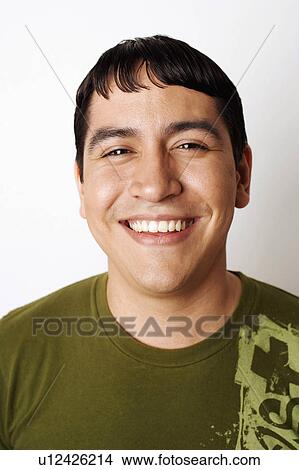 Picture -  man portrait young smiling 25-29 years brown hair. Fotosearch