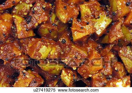 Stock Photography -  mango pickle pickles indian cuisine culinary hot. Fotosearch