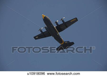 marines c130j30 blue angels airshow military View Large Photo Image Stock Photograph - marines c130j30 blue angels airshow military. Fotosearch