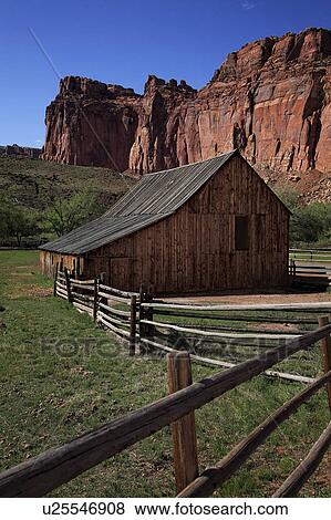 Stock Photo -  may historic barn capitol reef national . Fotosearch