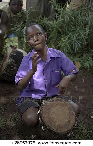 Stock Photography -  music child school children uganda kyayaaye . Fotosearch