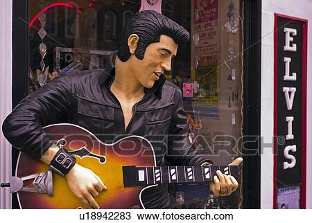 Stock Image -  music elvis broadway nashville tn rock usa. Fotosearch