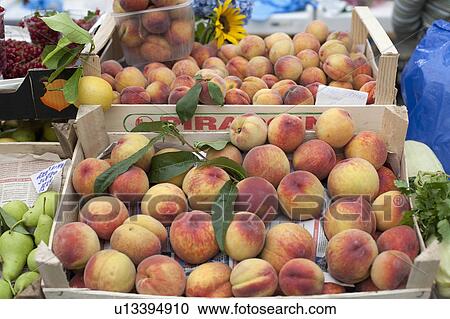 naturally grown fruits sold market peaches View Large Photo Image Stock Image - naturally grown fruits sold market peaches . Fotosearch