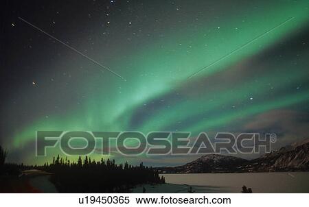 Stock Photography -  nature aurora borealis in alaska america aurorae. Fotosearch