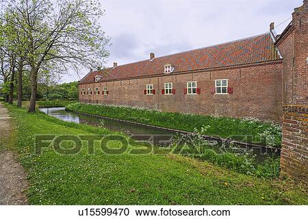 Stock Image -  north brabant holland medieval castle kasteel. Fotosearch