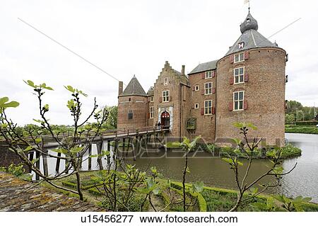 Stock Photo -  north brabant holland medieval castle kasteel. Fotosearch