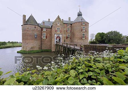 north brabant holland medieval castle kasteel View Large Photo Image Stock Photo - north brabant holland medieval castle kasteel. Fotosearch