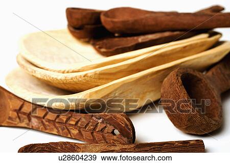Stock Photo -  people art closeup wooden spoons bowls craft. Fotosearch