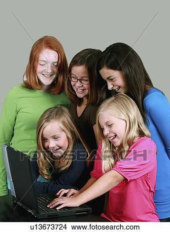 Picture -  people child internet person face children kid. Fotosearch