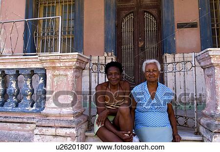 Stock Photo -  people havana capitol city cuba local portraits. Fotosearch