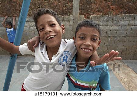 Stock Image -  school children brazil social education nucleus . Fotosearch