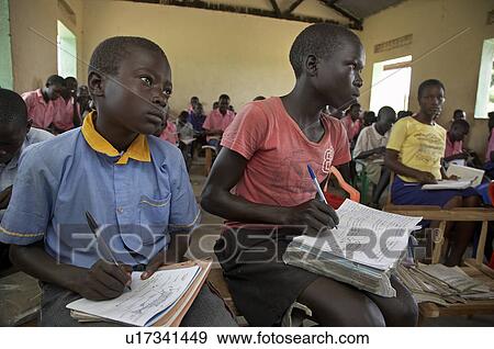 Stock Photo -  school children south sudan lutaya primary . Fotosearch