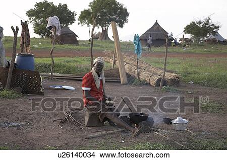 Picture -  school south sudan rokwe leper colony edge juba . Fotosearch