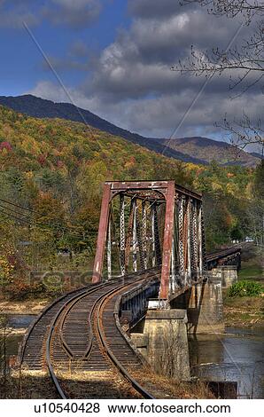 Stock Photo -  smokey mountain railway bridge cherrokee great. Fotosearch
