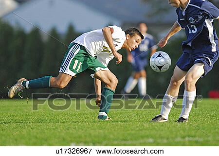 soccer school voctech seekonk boys player keeps View Large Photo Image Stock Photo - soccer school voctech seekonk boys player keeps. Fotosearch