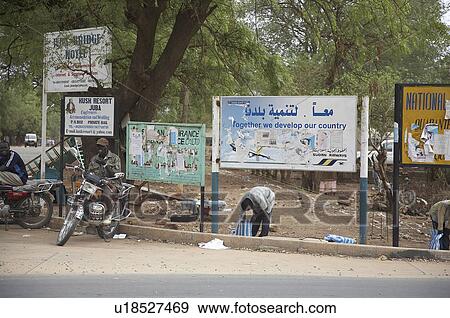 Stock Photo -  south sudan signs road in juba africa sub. Fotosearch