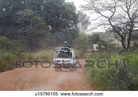 Stock Photography -  south sudan un armed patrol escorting vehicles. Fotosearch