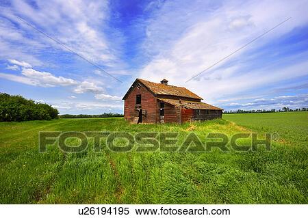 Stock Photography -  summer horozontal landscape image old abandoned. Fotosearch