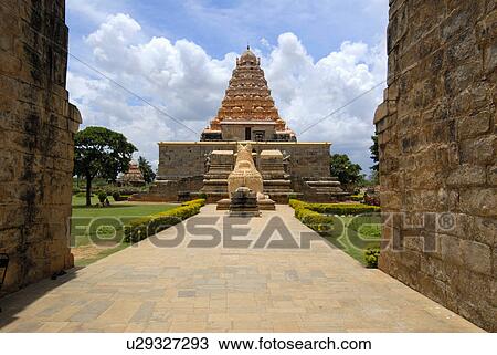 Stock Image -  temple in tamilnadu india siva chola great. Fotosearch