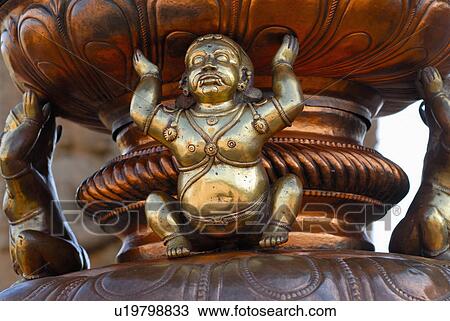 Stock Image -  temple in thanjavur tamilnadu india mast closeup. Fotosearch