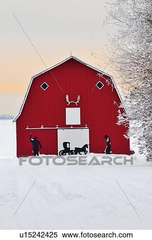 tree winter vertical scenic red barn some snow View Large Photo Image Stock Photography - tree winter vertical scenic red barn some snow. Fotosearch