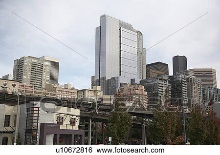 usa washington state seattle city scape View Large Photo Image Stock Photograph - usa washington state seattle city scape . Fotosearch