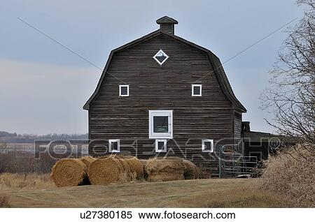 Stock Photography -  vintage horozontal landscape image barn farmland. Fotosearch