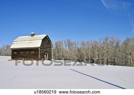 vintage winter horozontal scenic barn farm View Large Photo Image Stock Photo - vintage winter horozontal scenic barn farm . Fotosearch