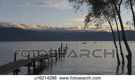 water guatemala lake atitlan in early morning View Large Photo Image Stock Photo - water guatemala lake atitlan in early morning . Fotosearch